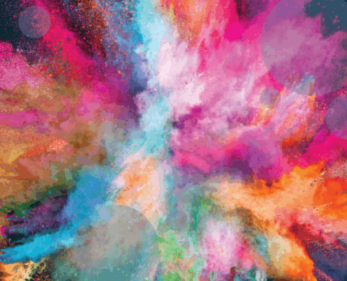 multi colour sky