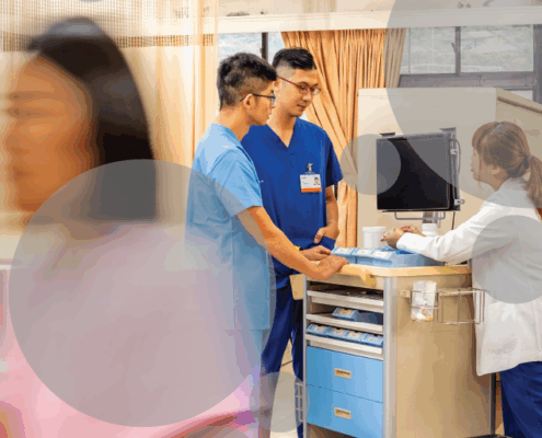 doctors talking
