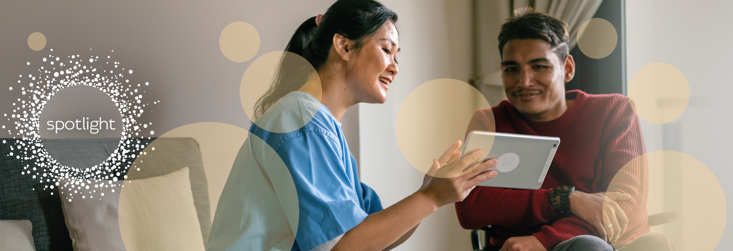 nurse helping patient