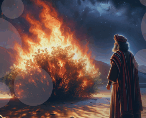 moses and burning bush