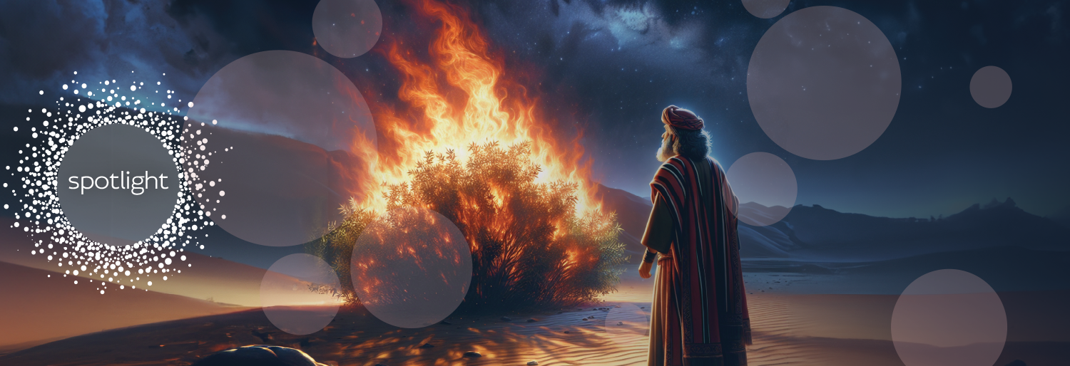 moses and burning bush