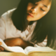 woman reading bible