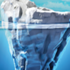 iceberg beneath water
