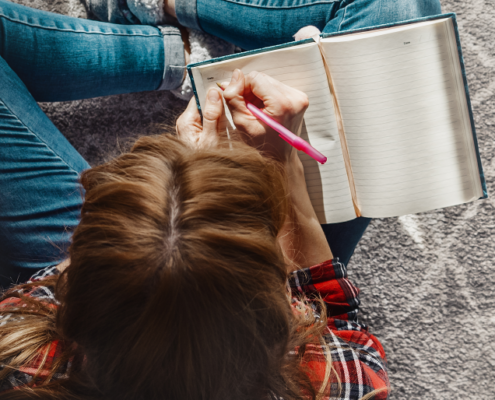 woman journalling
