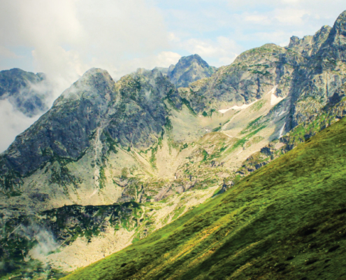 mountains and valleys