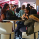 people gathered at conference