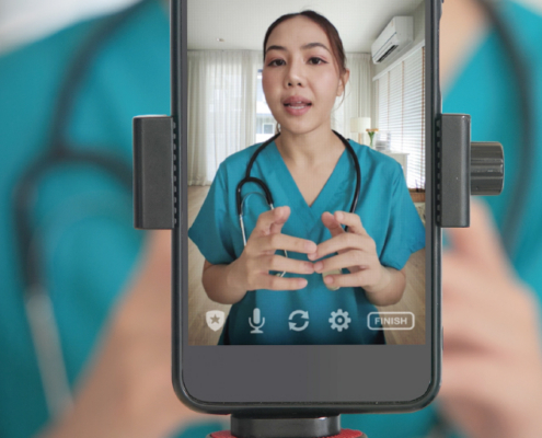 nurse/doctor on social media